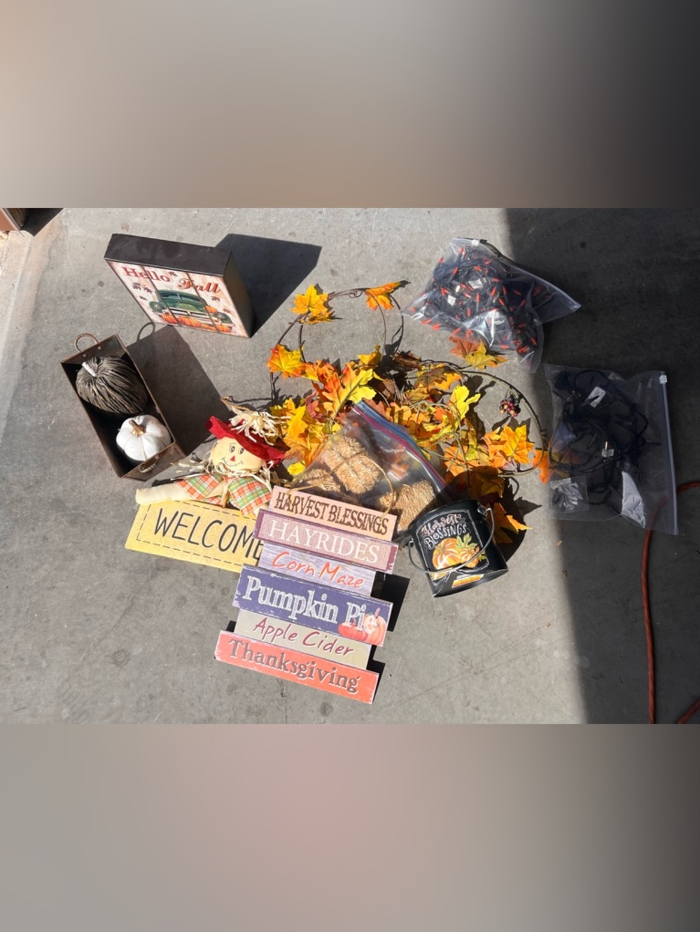 Fall Harvest Decor Bundle | Wooden Signs, Pumpkins & Thanksgiving Decorations - Picture 2 of 2
